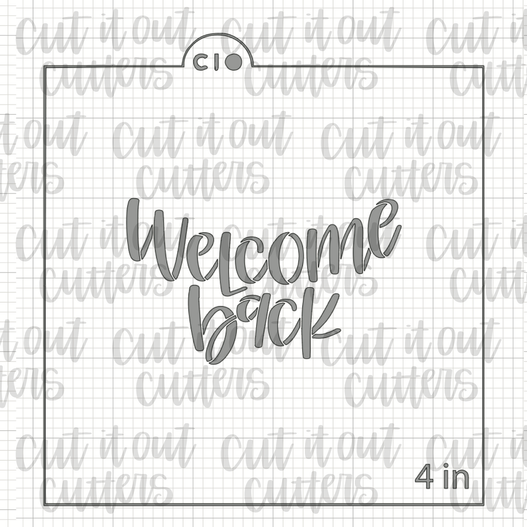 Crayon Box - Welcome Back Cookie Stencil