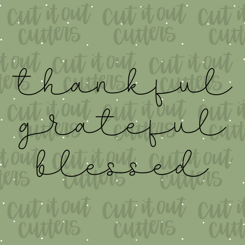 Thankful Grateful Blessed Sage - 2