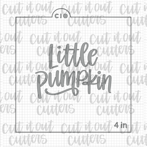 Little Pumpkin Cookie Stencil