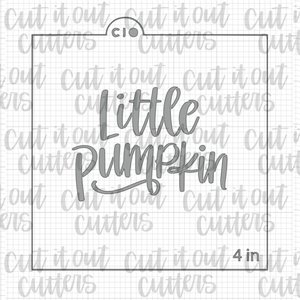 Little Pumpkin Cookie Stencil