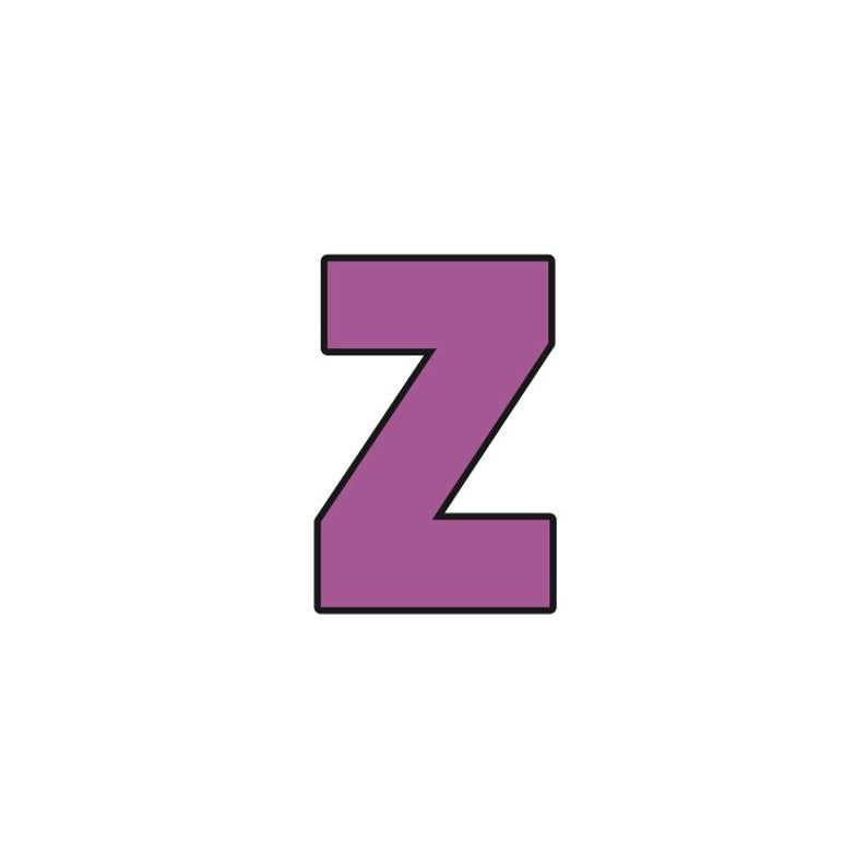 Block Letter Lowercase z Cookie Cutter