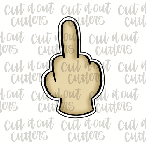 F You Hand Plaque Cookie Cutter