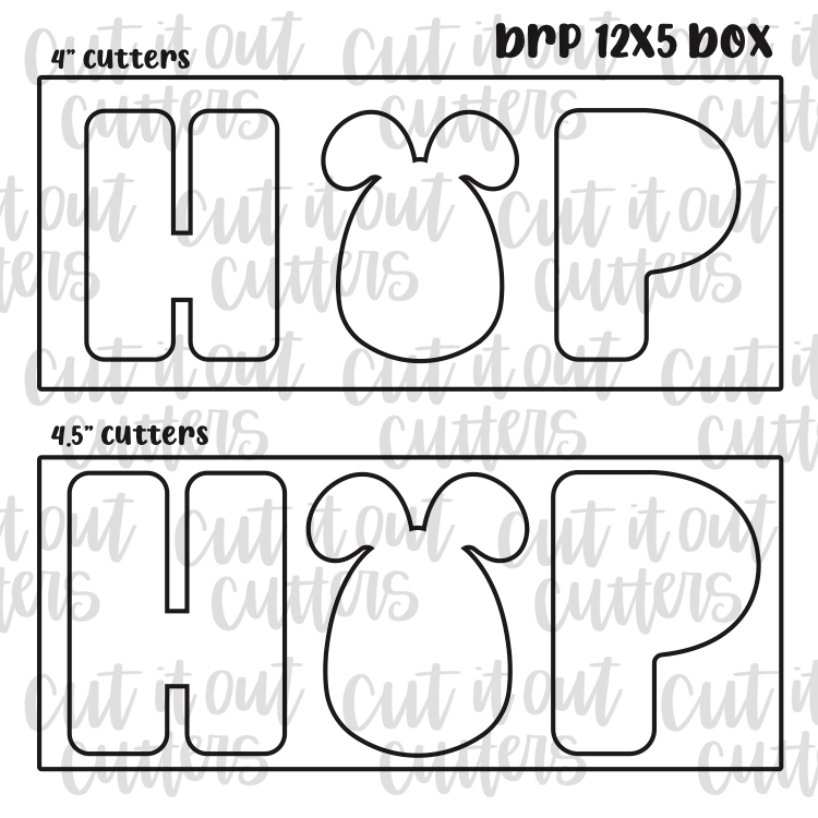 HOP Letters Cookie Cutter – Cut It Out Cutters