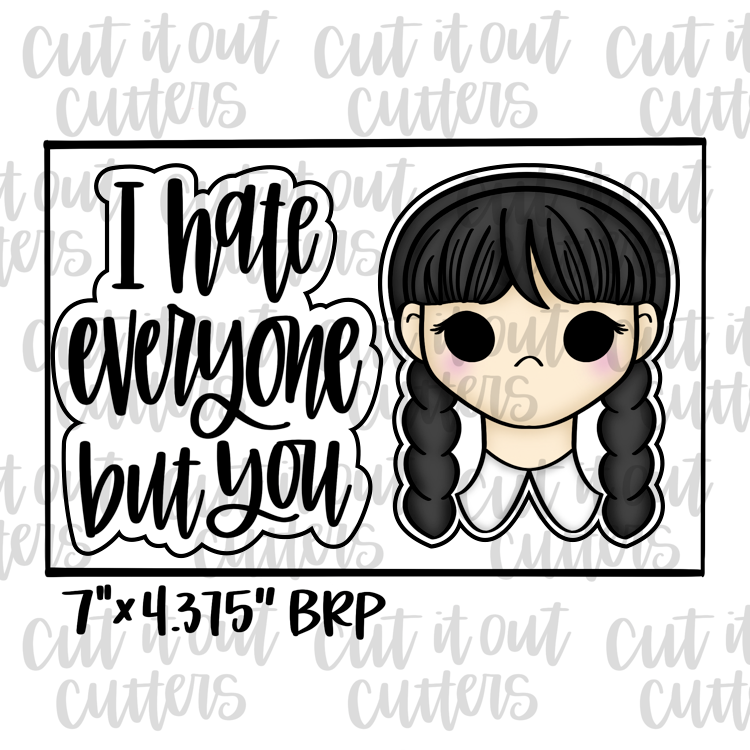 I Hate Everyone & Goth Girl Cookie Cutter Set