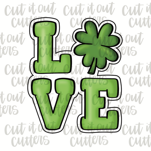 Shamrock Love Cookie Cutter