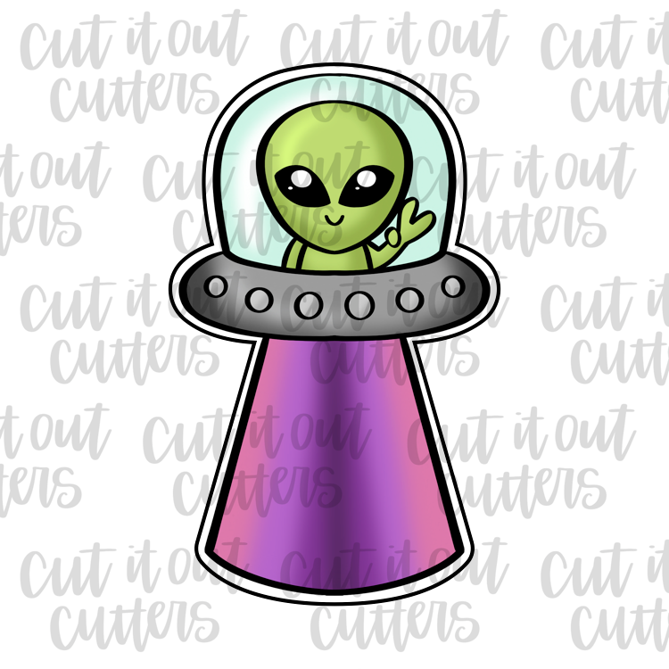 UFO with Beam Cookie Cutter
