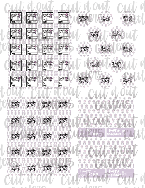 Load image into Gallery viewer, You Are Sweet - Lollipop - Tag Bundle - Digital Download