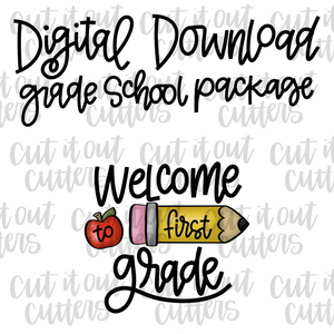 Welcome To - Grade - Hand Lettering Digital Download - Grades 1-5 and Kindergarten