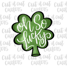 Load image into Gallery viewer, Worded Shamrock Cookie Cutter