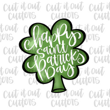 Load image into Gallery viewer, Worded Shamrock Cookie Cutter