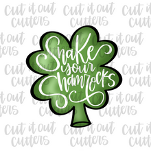 Load image into Gallery viewer, Worded Shamrock Cookie Cutter