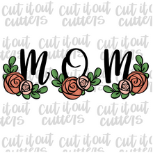 Load image into Gallery viewer, Floral M.O.M Cookie Cutter Set