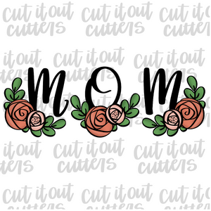 Floral M.O.M Cookie Cutter Set