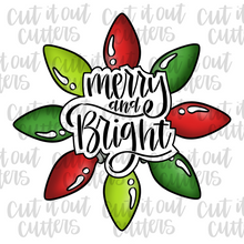 Load image into Gallery viewer, Merry &amp; Bright Platter Cookie Cutter Set