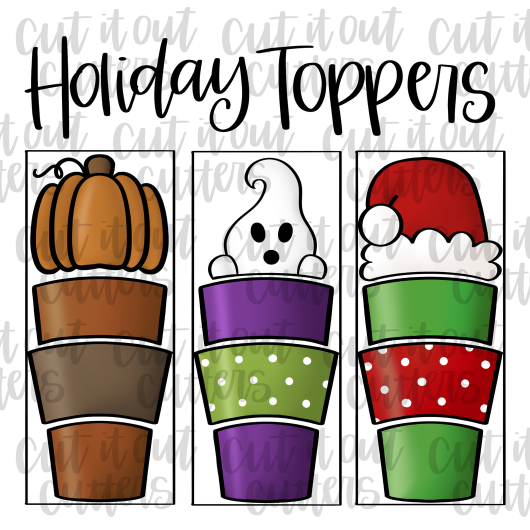 Seasonal Toppers for Build A Brew Cookie Cutter Set