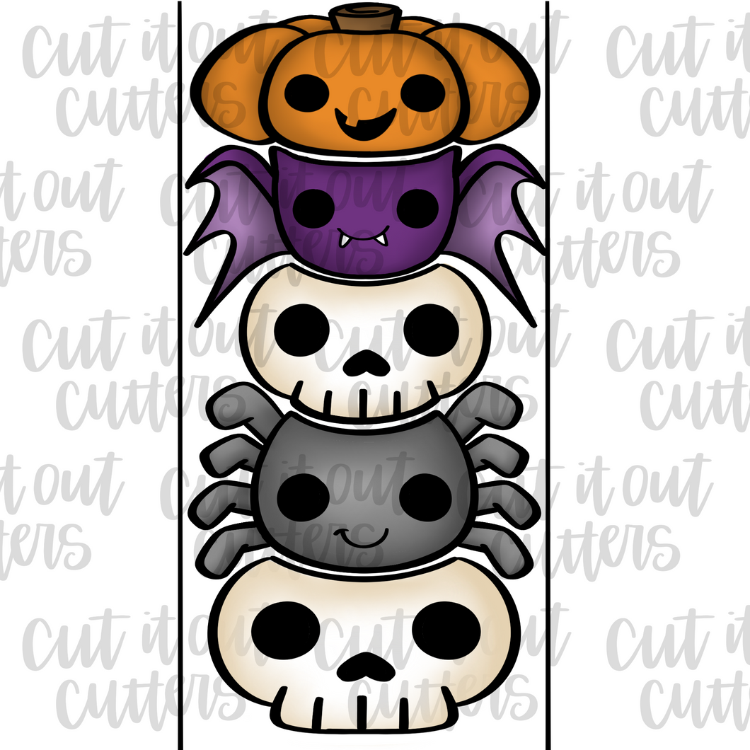 The Spooky Stack 12 x 5 Cookie Cutter Set
