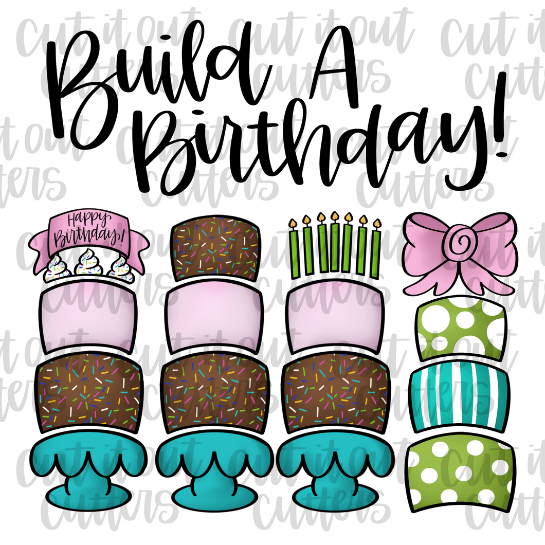 Build A Birthday Cookie Cutter Set