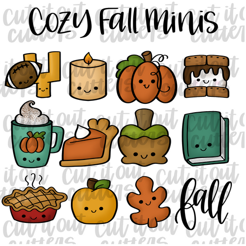 Cozy Fall Minis Cookie Cutter Set