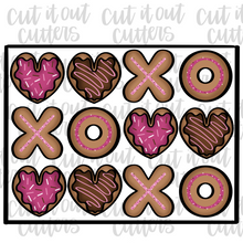 Load image into Gallery viewer, Valentine Donut Platter Cookie Cutter Set