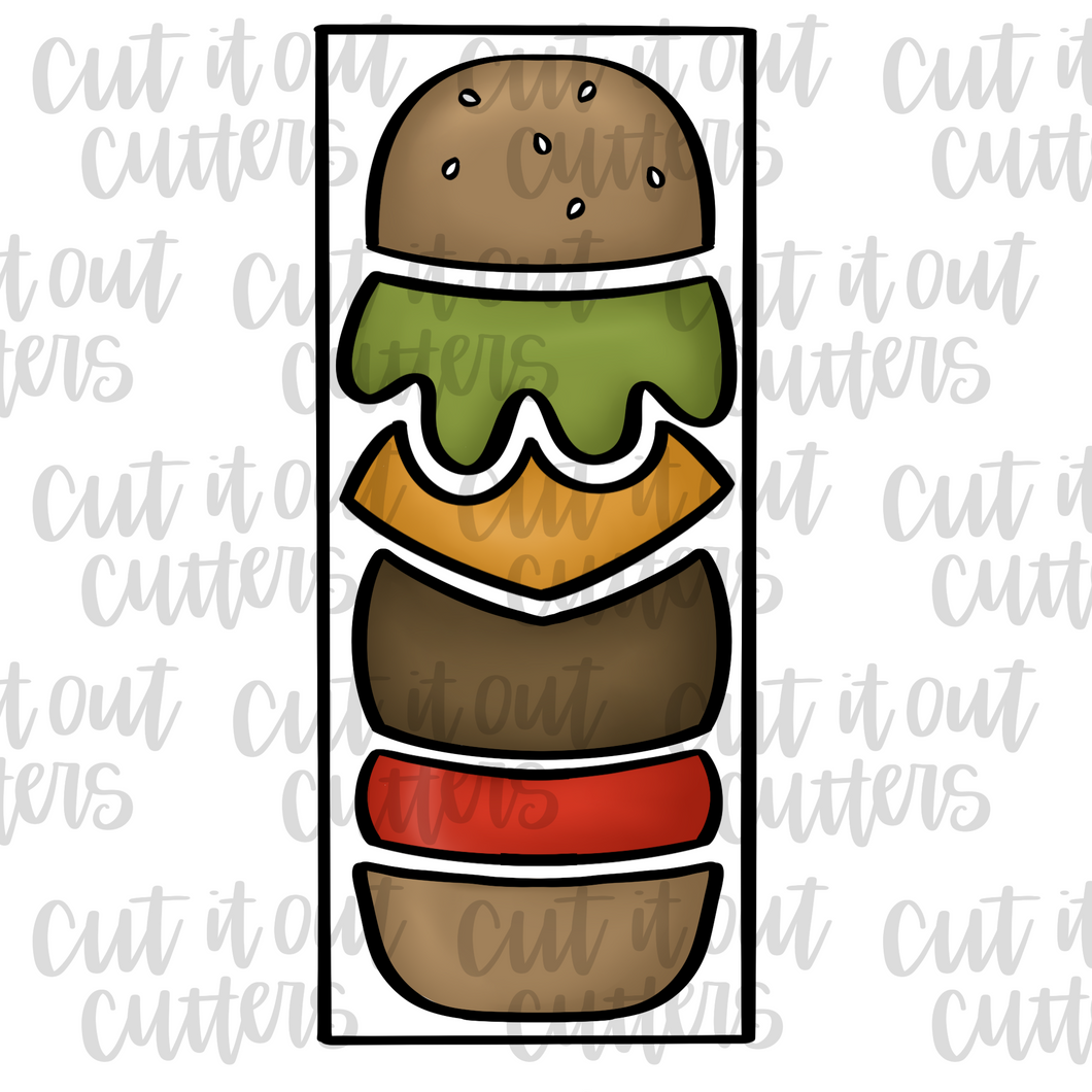 Build A Burger Cookie Cutter Set
