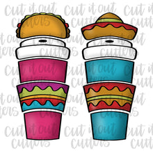 Load image into Gallery viewer, Cinco de Mayo Toppers for the Build A Brew Cookie Cutter Set