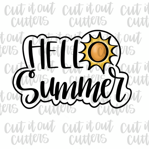 Hello Summer Cookie Cutter