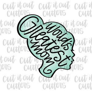 Worded Mom Face Cookie Cutter