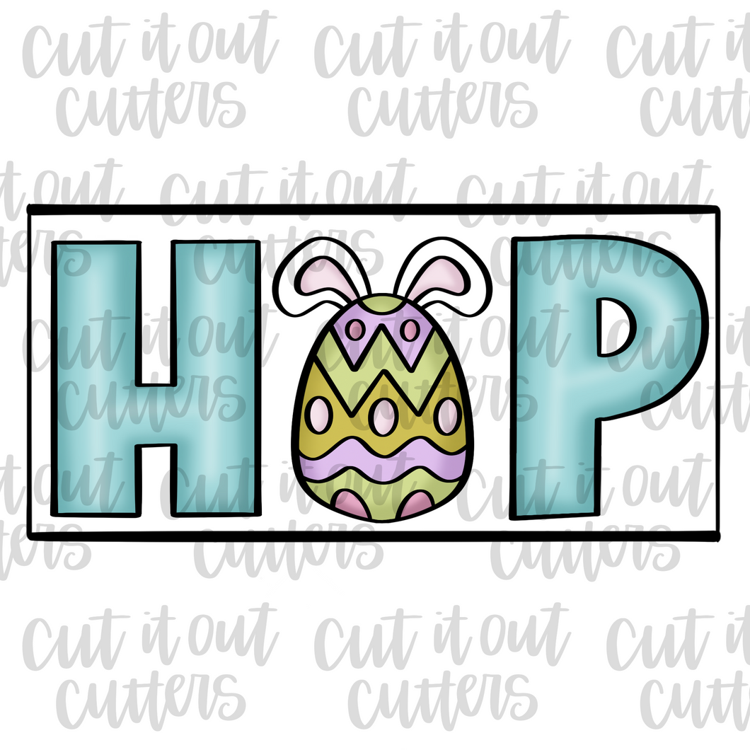 HOP Letters Cookie Cutter