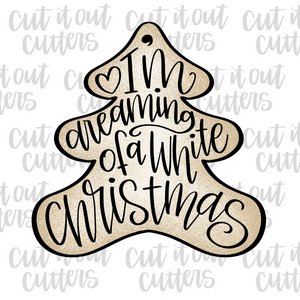 Worded Christmas Tree Cookie Cutter