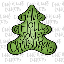 Load image into Gallery viewer, Worded Christmas Tree Cookie Cutter