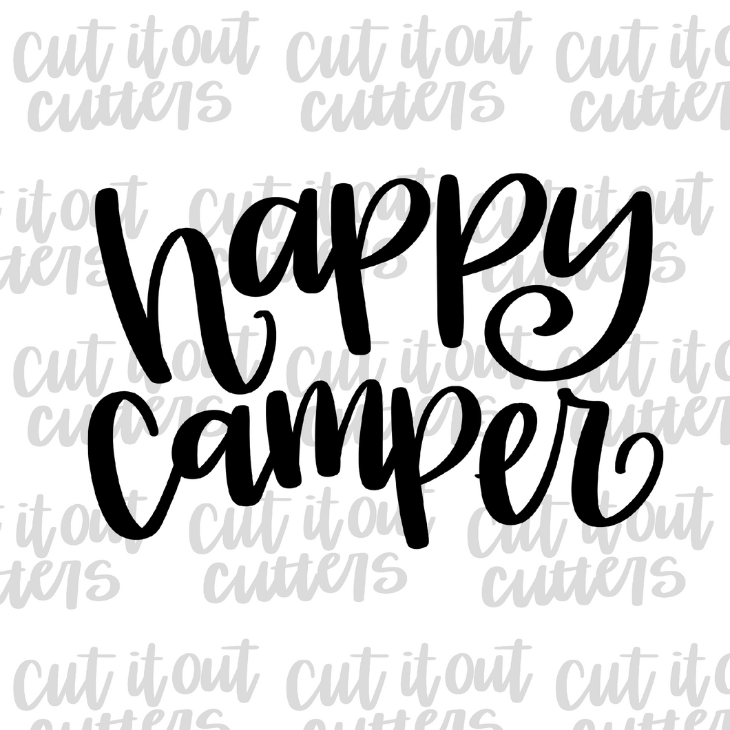 Happy Camper Cookie Cutter