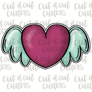 Chubby Angel Heart Cookie Cutter