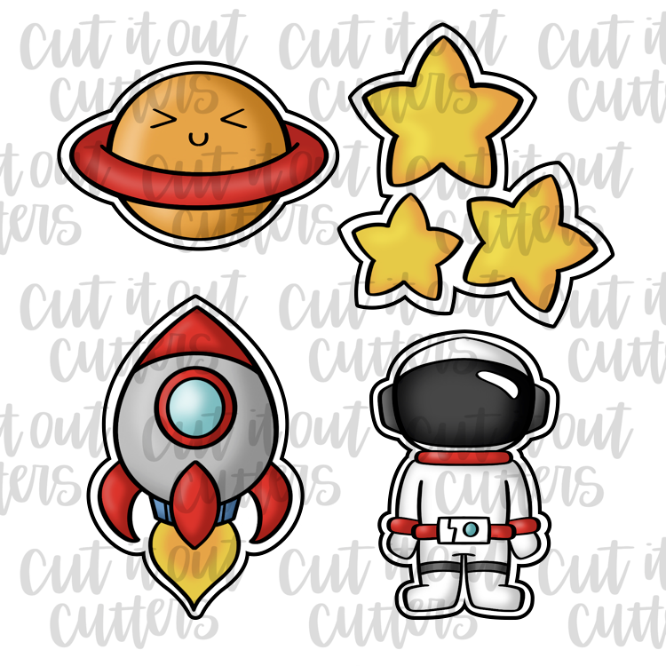 Astronaut Cookie Cutter Set