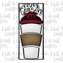 Load image into Gallery viewer, Cozy Season Toppers for the Build A Brew Cookie Cutter Set