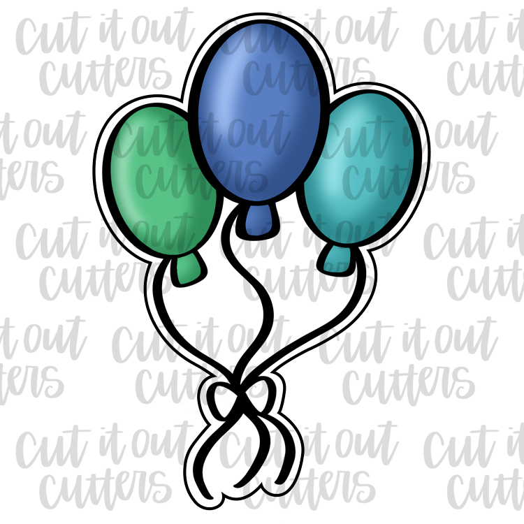 Balloon Bunch Cookie Cutter