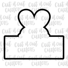 Load image into Gallery viewer, Marshmallow Bunny - Rectangle Plaque 1 Piece - Cookie Cutter