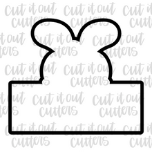 Load image into Gallery viewer, Bunny - Rectangle Plaque 1 Piece - Cookie Cutter