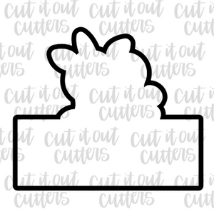 Unicorn - Rectangle Plaque 1 Piece - Cookie Cutter