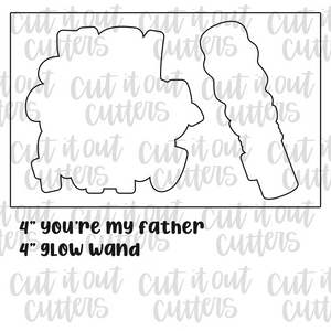 You Are My Father and Wand Cookie Cutter Set