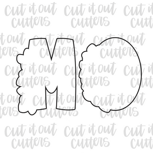 M.O.M. with Flowers Cookie Cutter Set