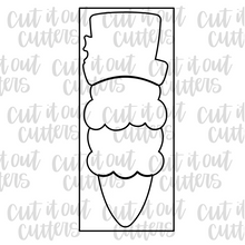 Load image into Gallery viewer, Build A Snowman Cone 12x5 Cookie Cutter Set