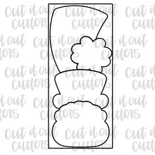 Load image into Gallery viewer, Pot of Gold Rainbow Stack Cookie Cutter Set