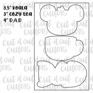 Koala-Tea Dad Cookie Cutter Set