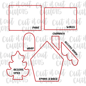 3D House Cookie Cutter Kit