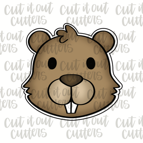 Beaver Face Cookie Cutter