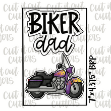 Load image into Gallery viewer, Biker Dad and Motorcycle Cookie Cutter Set