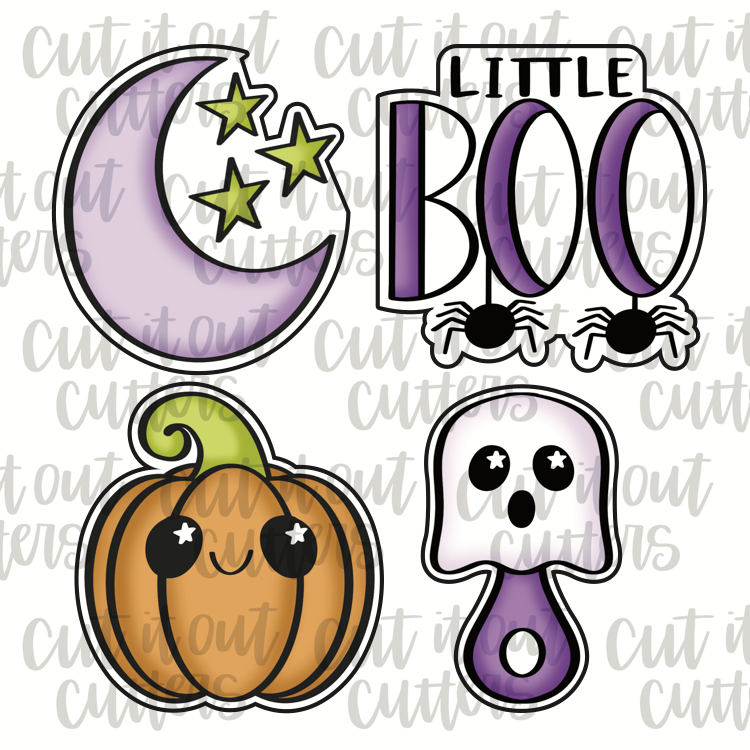 Boo Baby Shower Cookie Cutter Set