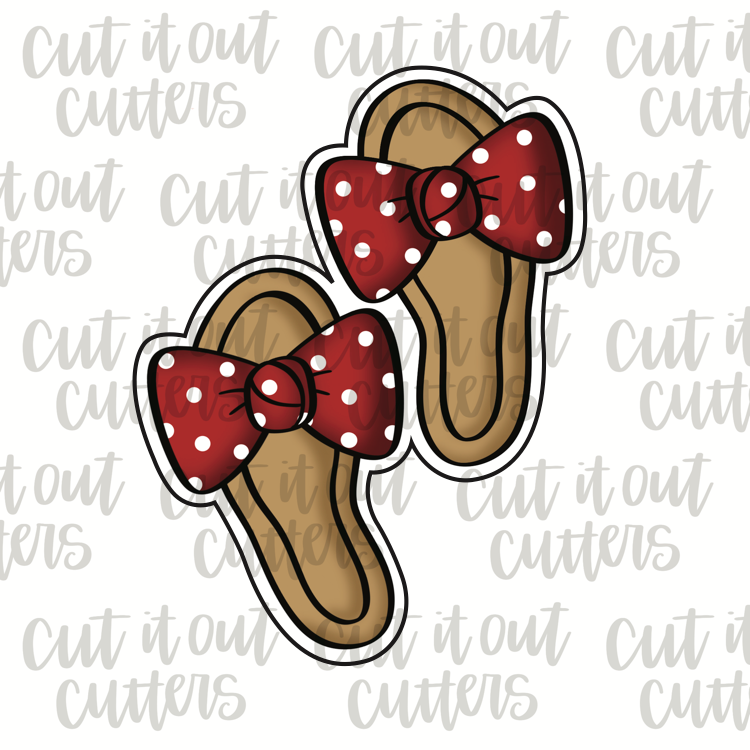 Bow Sandals Cookie Cutter