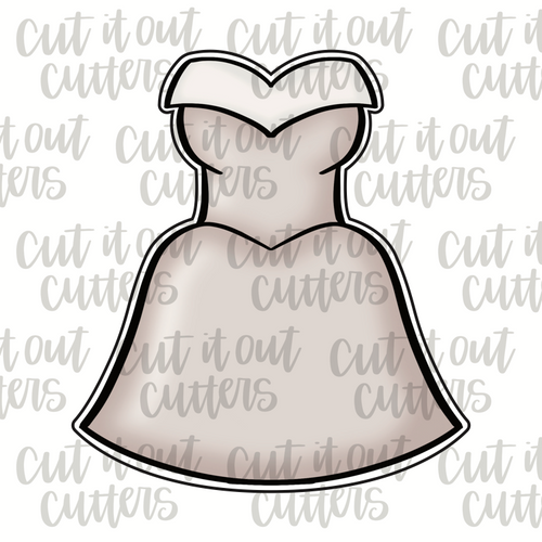 Bridesmaids Dress Cookie Cutter