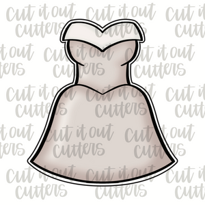 Bridesmaids Dress Cookie Cutter